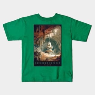 Carlsbad Caverns National Park Vintage Travel  Poster Kids T-Shirt